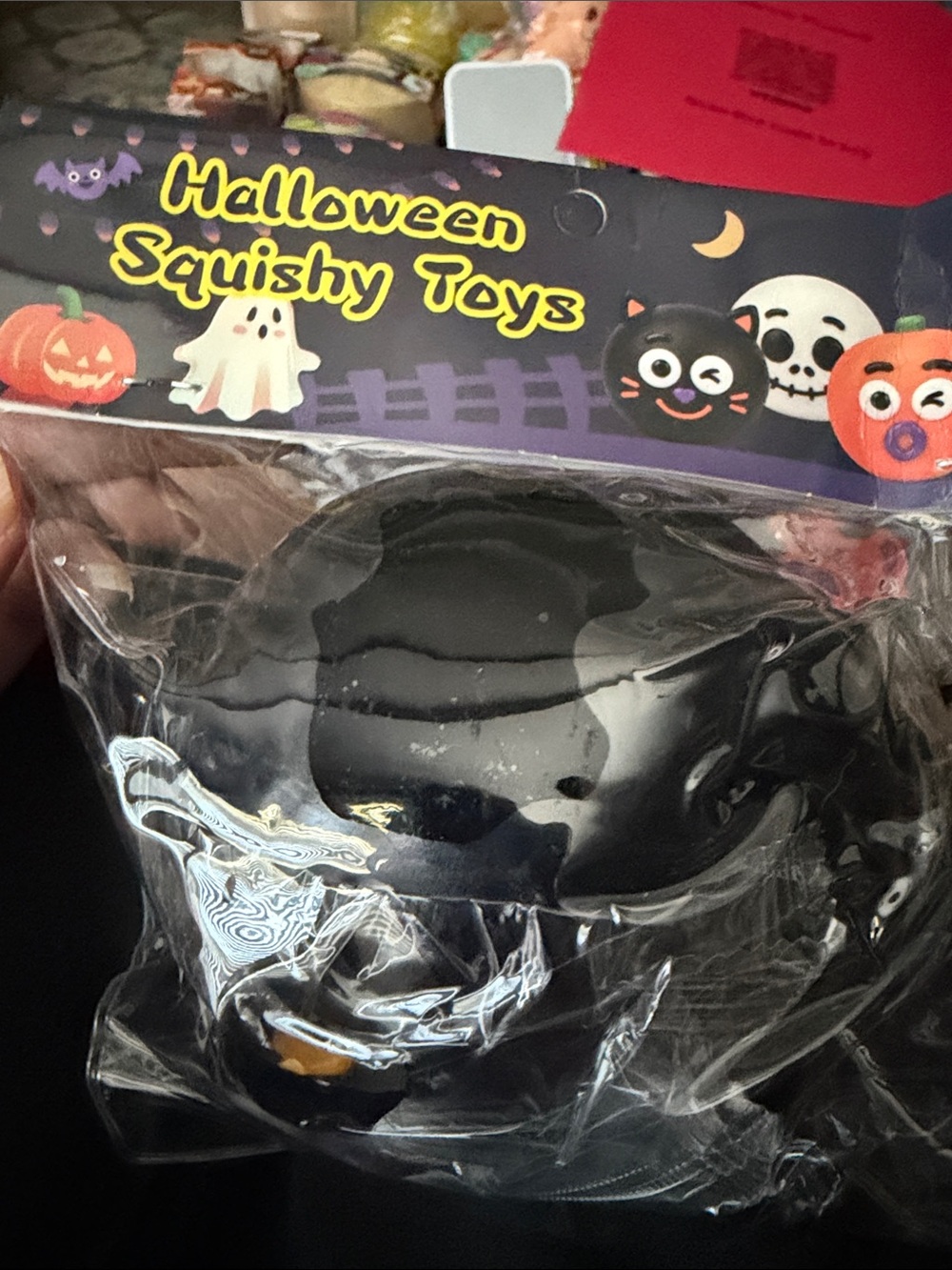 Halloween Black Bat Squishy Toy - Kids Costume Accessory